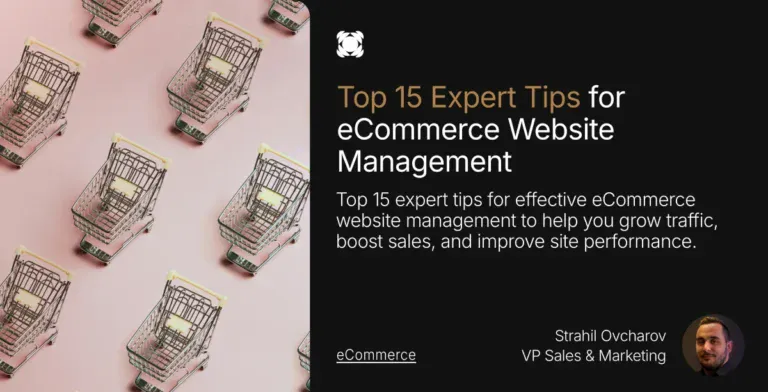 Ecommerce website management banner