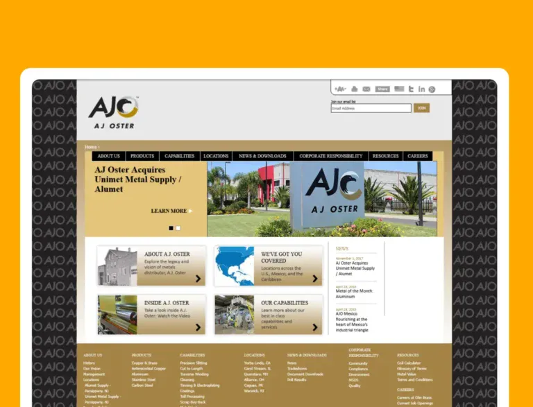 AJ Oster old website