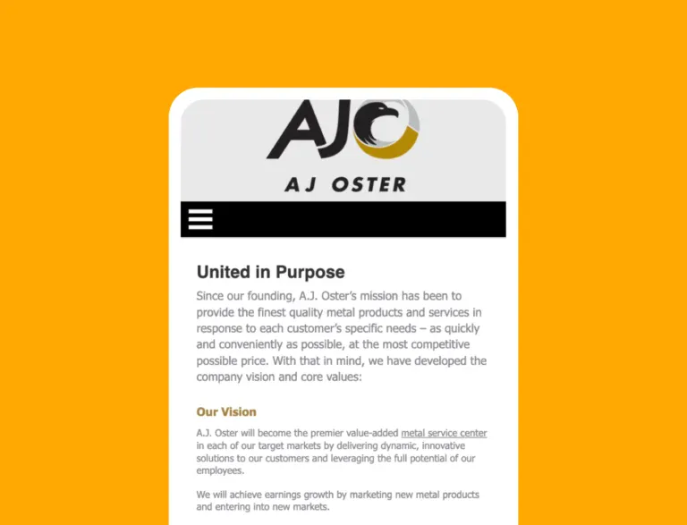 AJ Oster brand connection