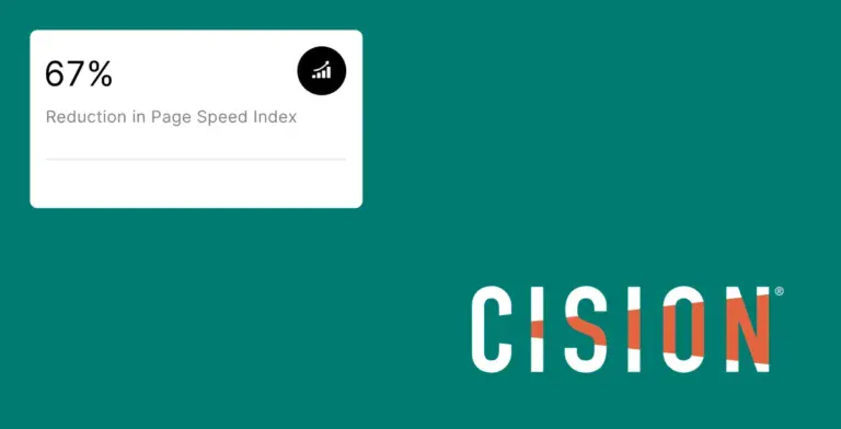 Cision web design case study hero
