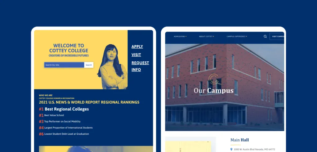 Cottey college old vs new