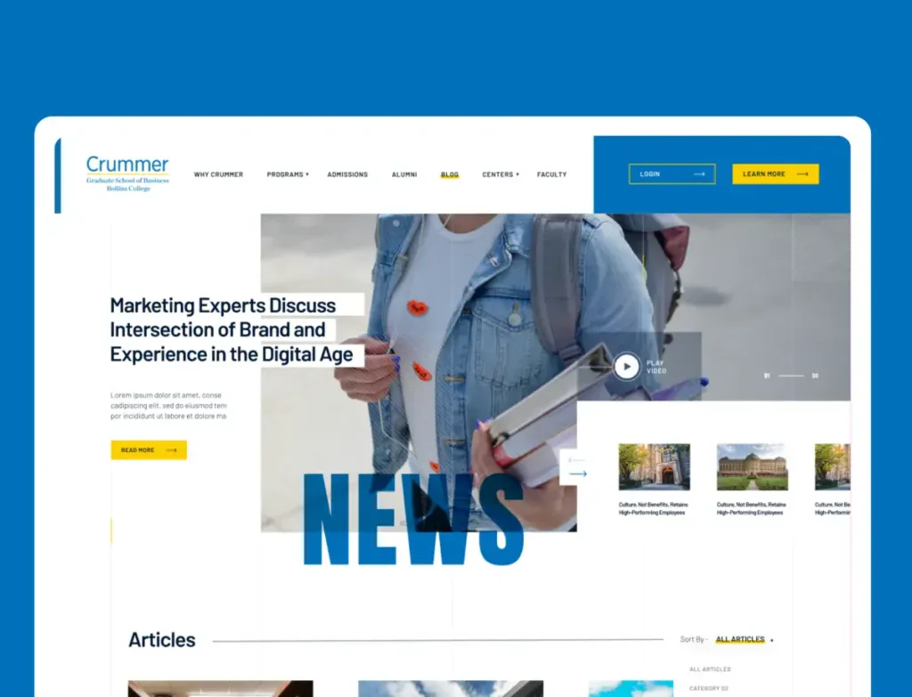 Crummer news page