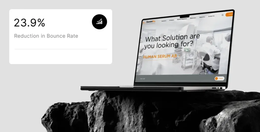 Geminibio web design home page