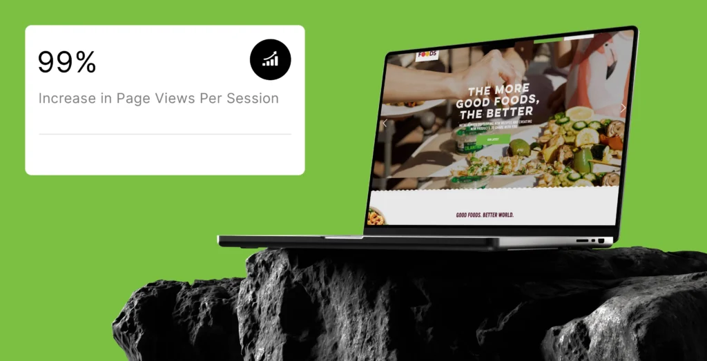 Good Foods web development results