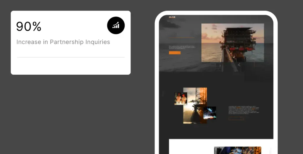 RAE Energy web design case study hero