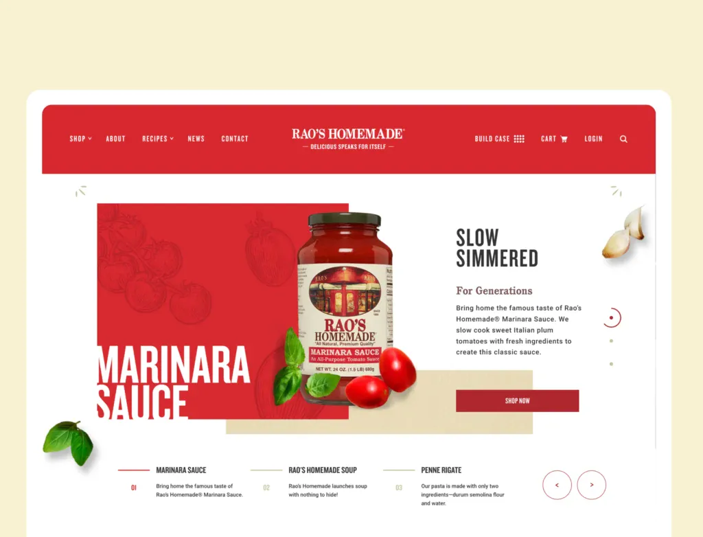 raos homemade custom frontend build