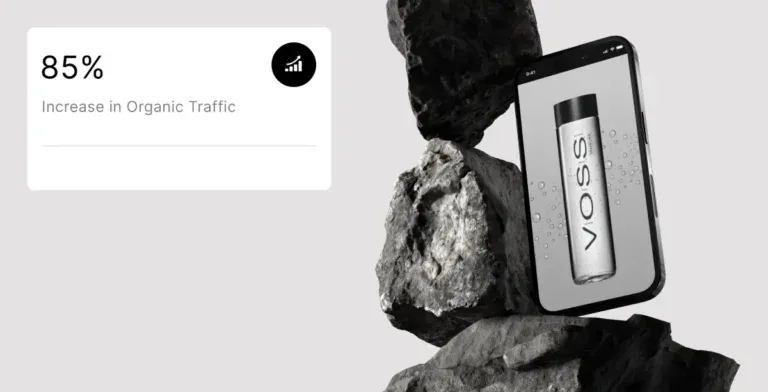 Voss Water seo case study hero