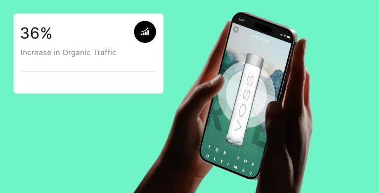 Voss water SEO case study featured image