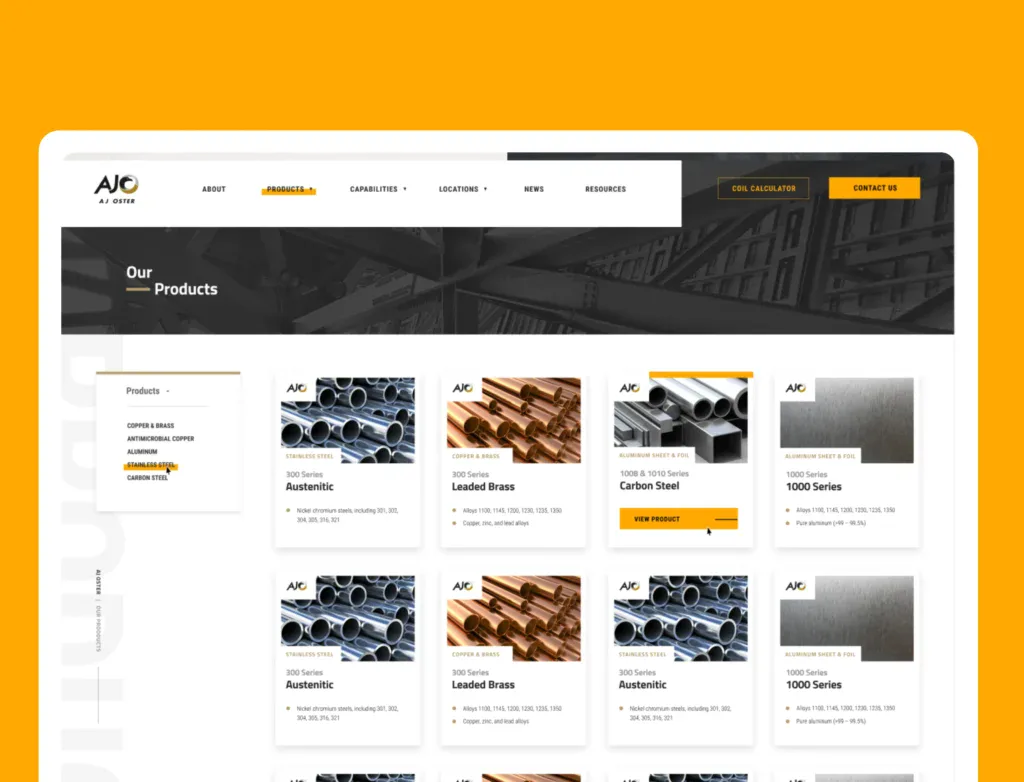 AJ Oster information architecture