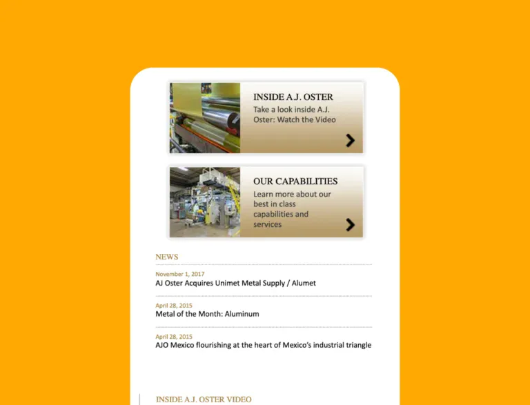 AJ oster old brand integration