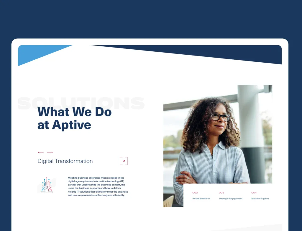 Scannable Aptive website section