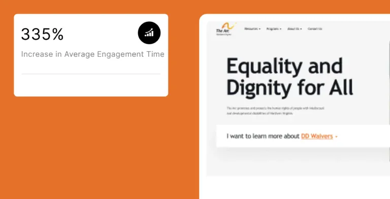 arc of nova web design case study hero