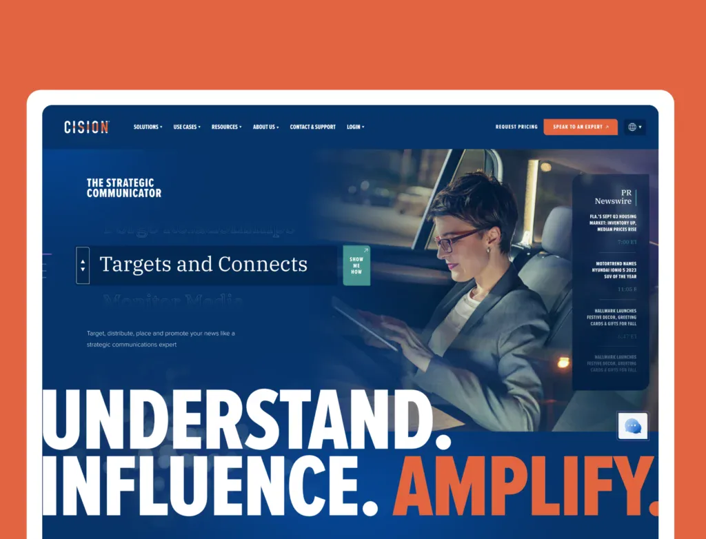 cision new homepage hero