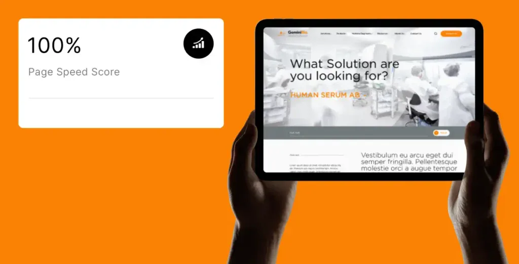 geminibio web development case study hero