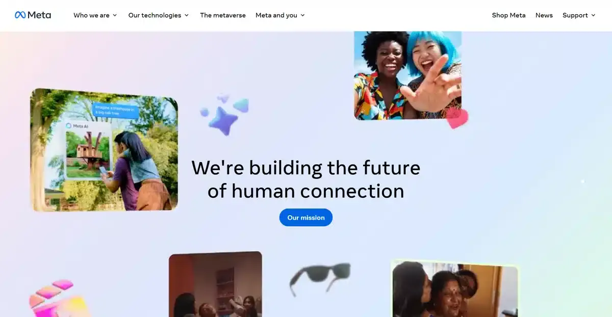 meta business website using wordpress