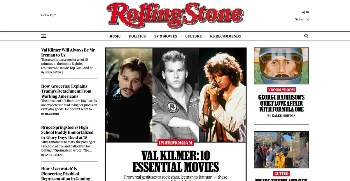 rolling stone business website using wordpress