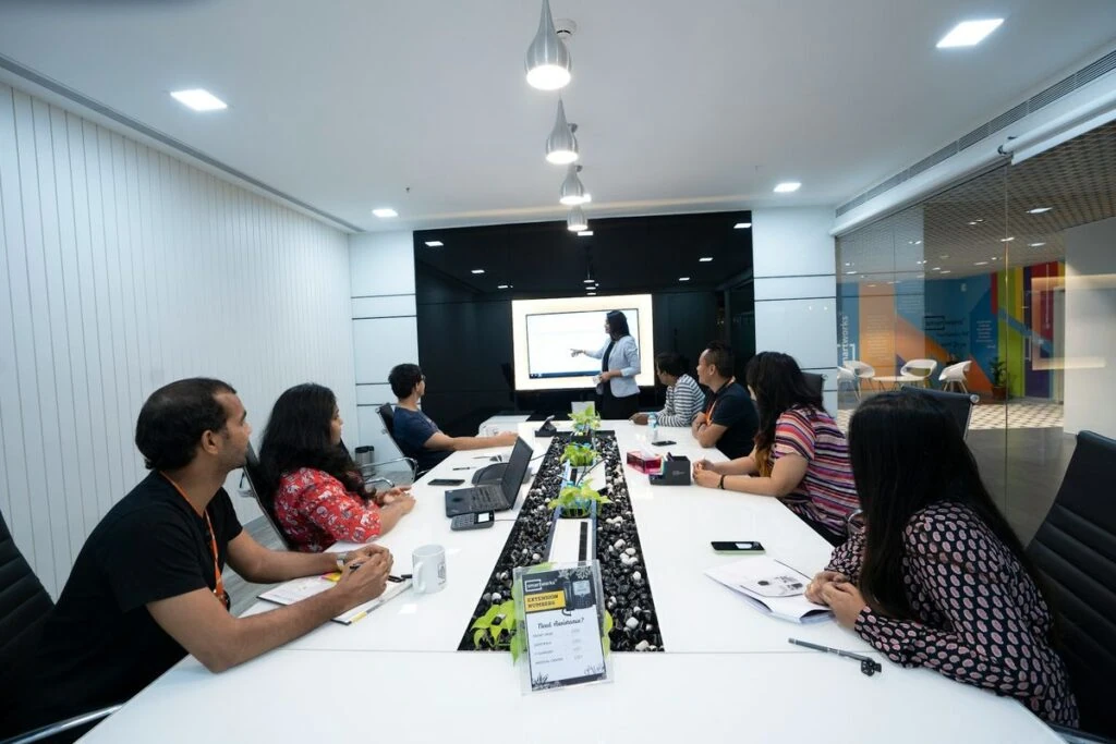 branding agency experts in a discovery meeting with clients