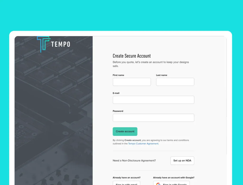 tempo automation conversion form