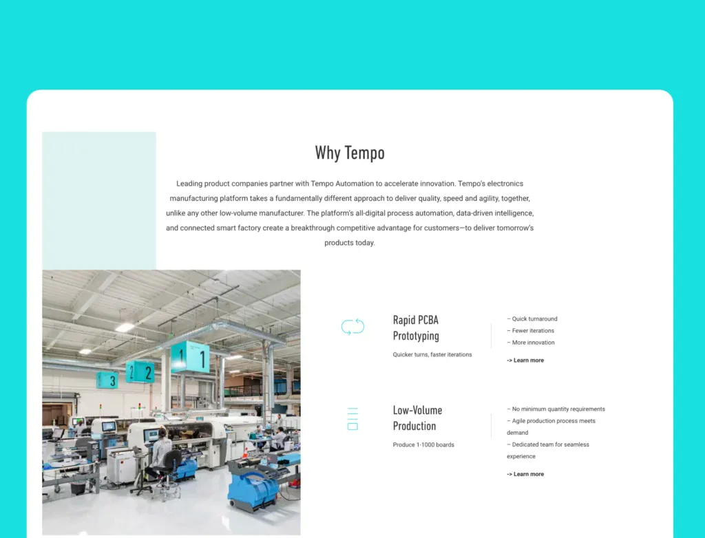 tempo automation visual clarity