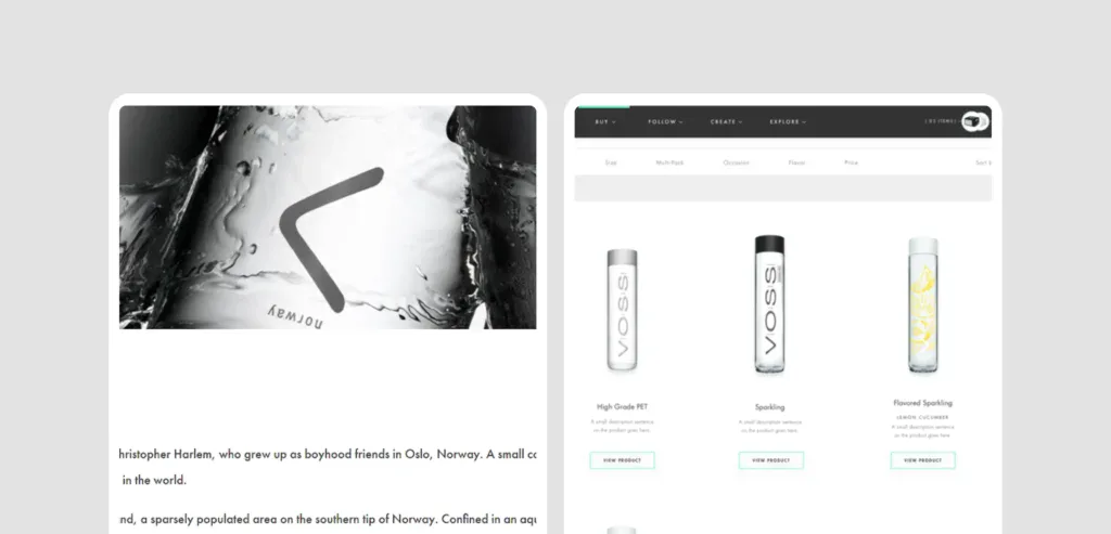 Voss water old vs new