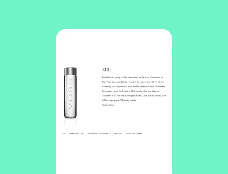 voss water case study