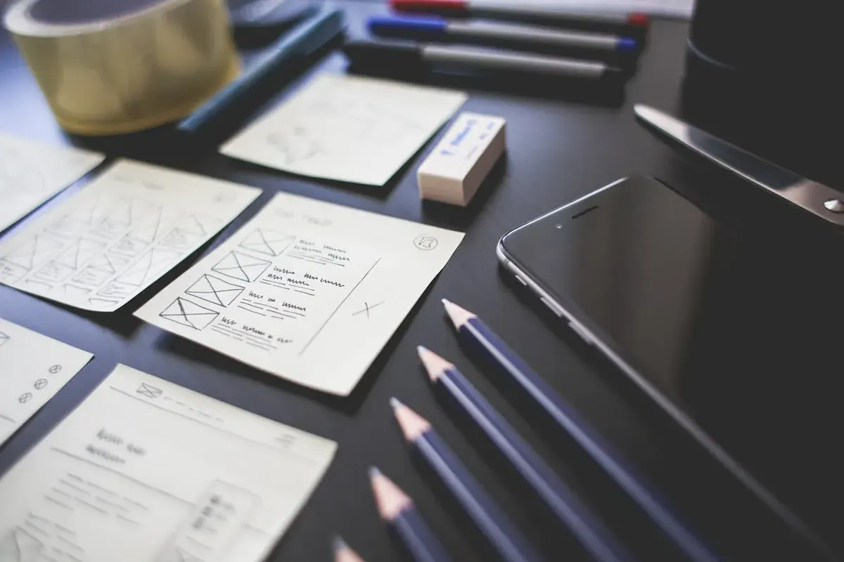 web design and SEO mockup for a client