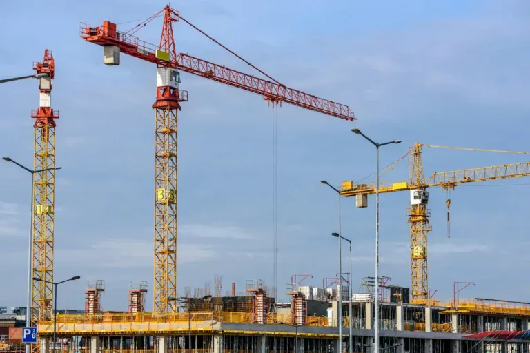 Construction project that can be used for a construction website hero banner