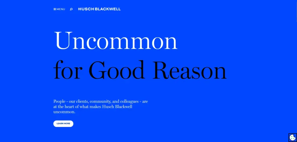 Husch Blackwell business website explaining what they can do for you