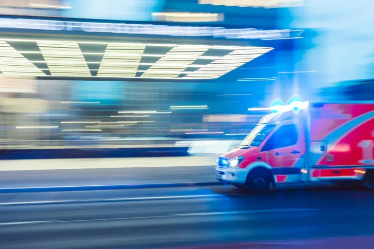 urgent care web design agency represented by a fast moving ambulance