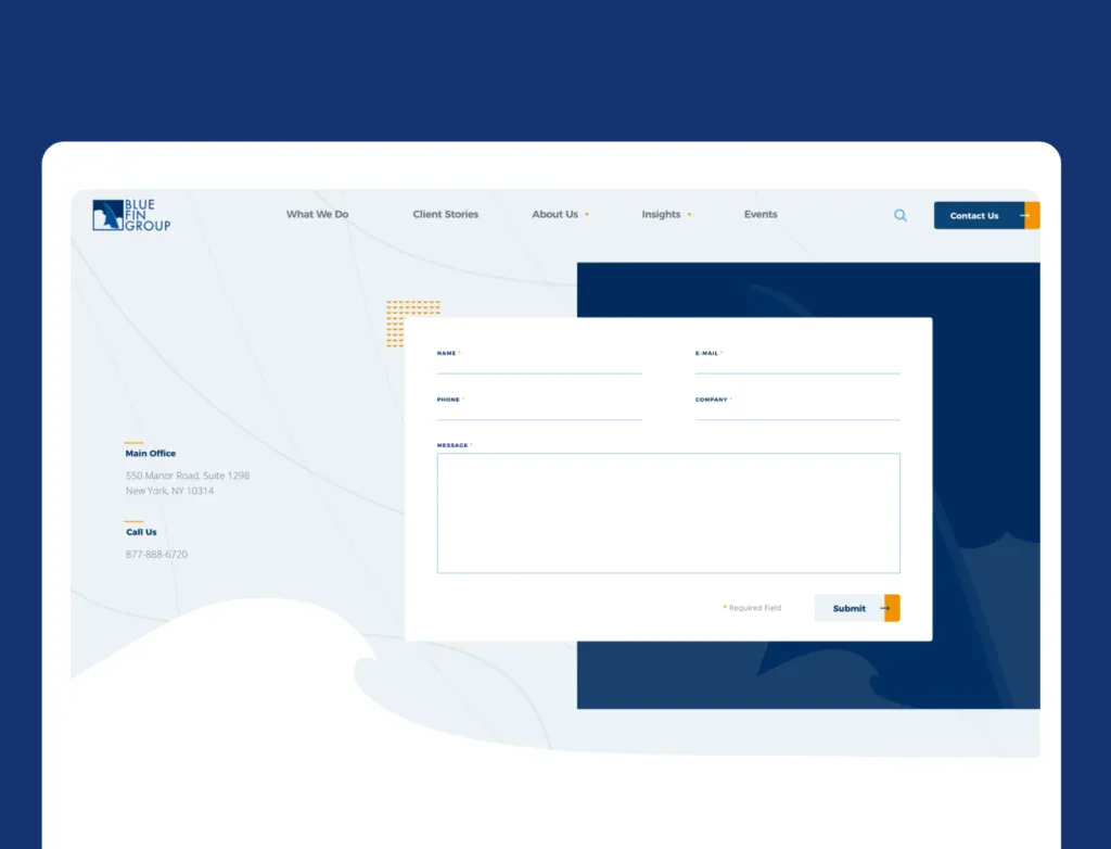 BFG conversion-focused page