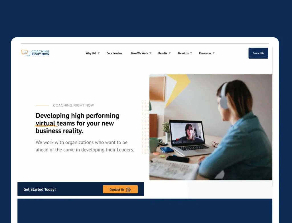 robust front end build for coaching right now