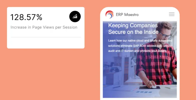 ERP Maestro web design case study featured image