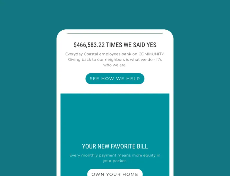 coastal bank brand voice depicted