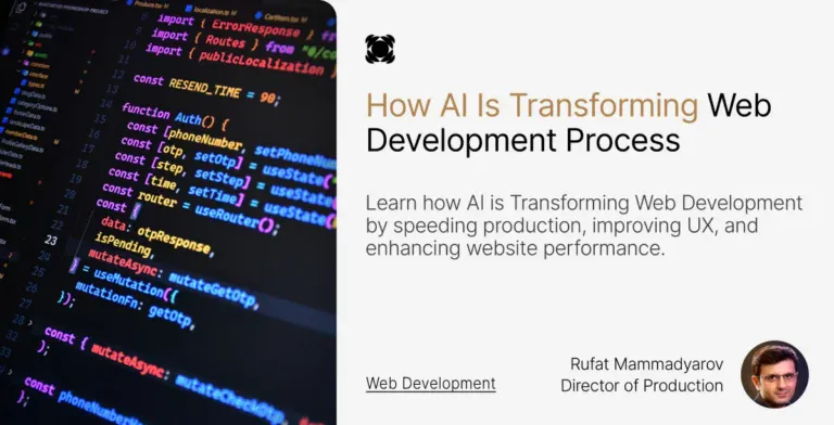 How AI is transforming web development banner