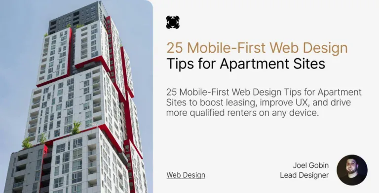 Mobile first web design tips for apartment sites