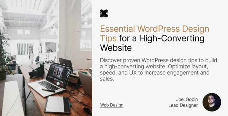 WordPress design tips banner