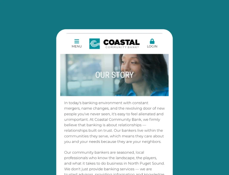 limited keyword integration in coastal community bank content