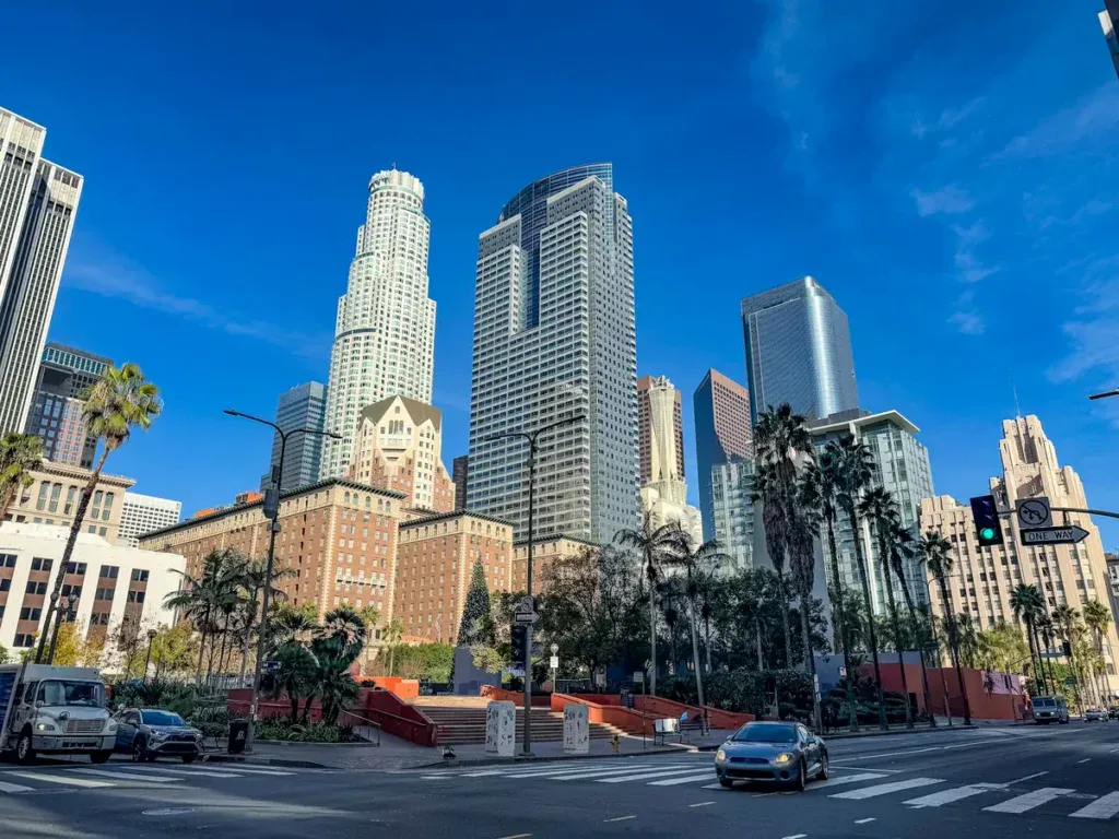 Los angeles downtown during the day