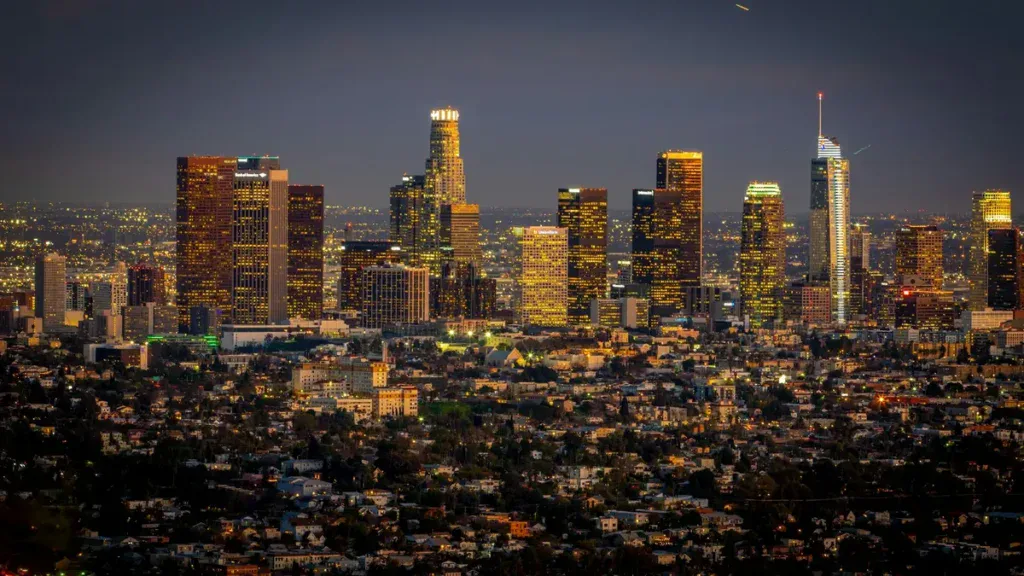 Los angeles skyline view