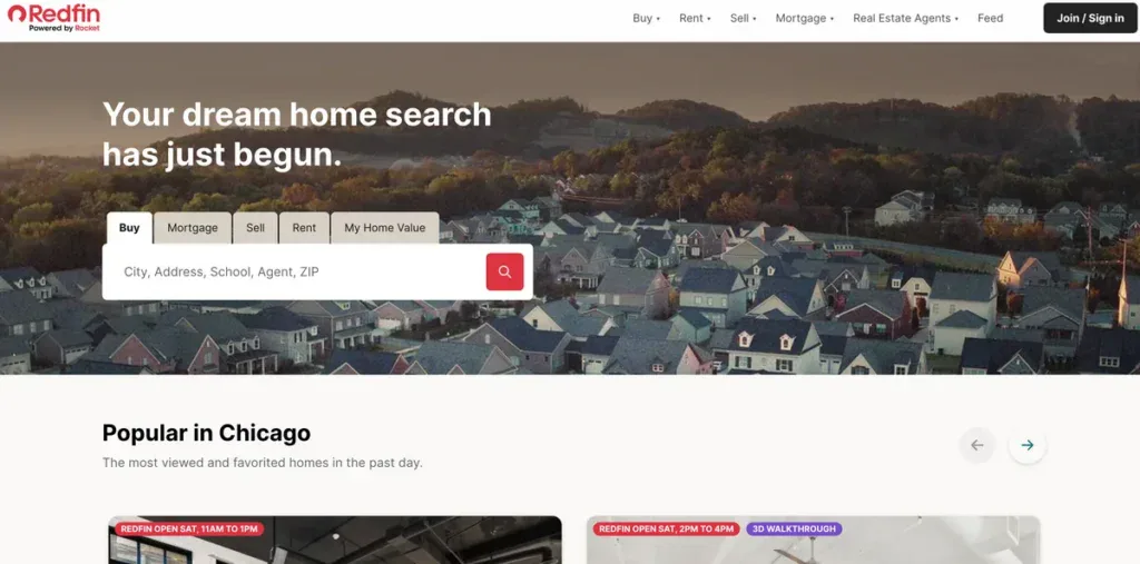 graphical user interface, website