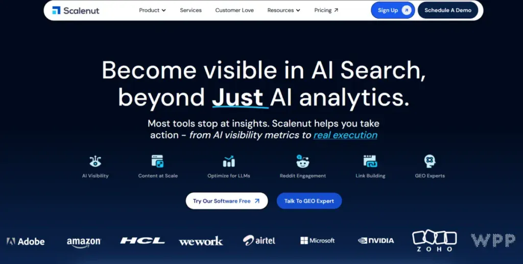 Scalenut business page showing how the product works
