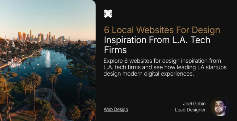 Websites for design inspiration from L.A. tech firms banner
